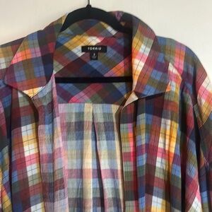 Torrid Multicolor Plaid Shirt